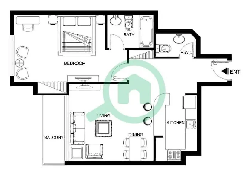 Apartment 1 Bedroom In Marina With Stunning Ain Dubai View